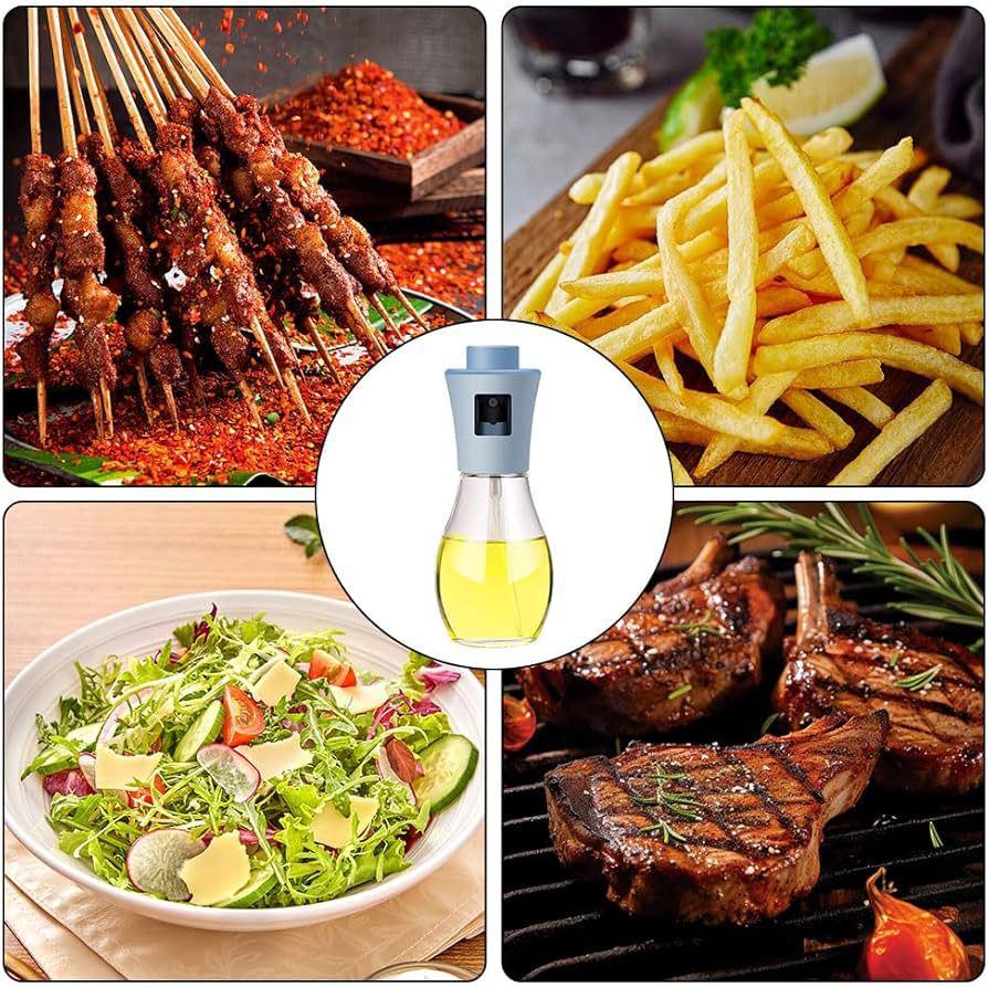 200ml Refillable Glass Oil Spray Bottle – Leak-Proof Design