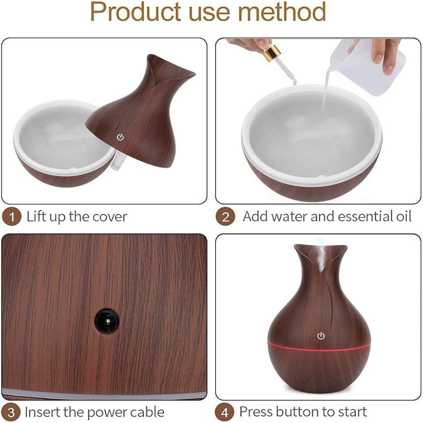 Mini Air Purifier & Electric Incense Diffuser – USB Portable Mist Humidifier