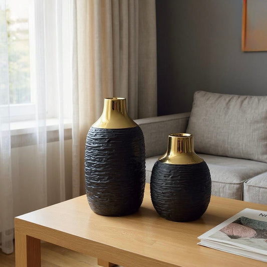 Luxury Heavy Ceramic Vase – Contemporary Elegance