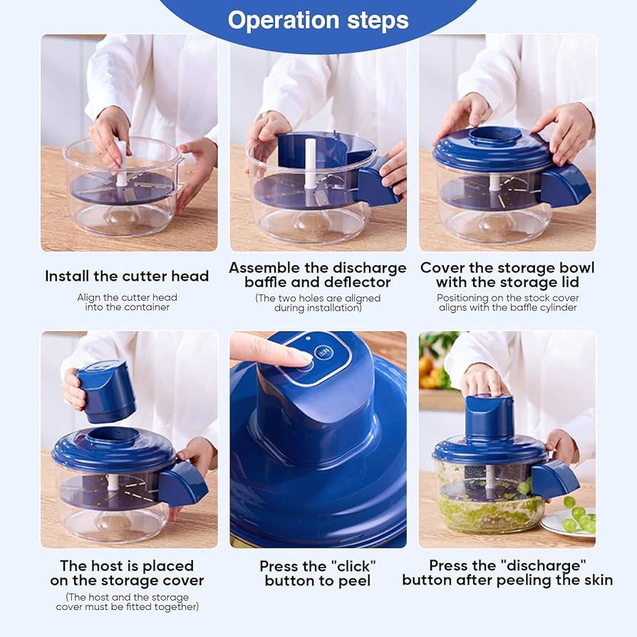 Electric Garlic & Grape Peeler – USB Rechargeable Multi-Function