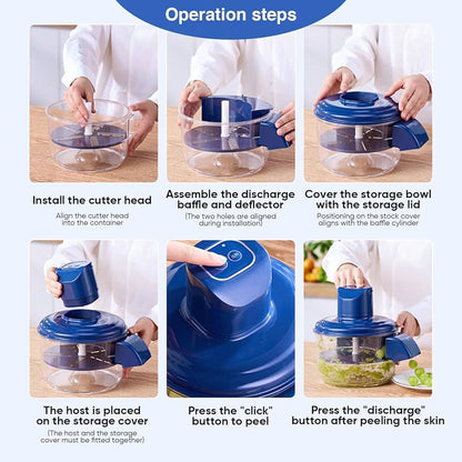 Electric Garlic & Grape Peeler – USB Rechargeable Multi-Function