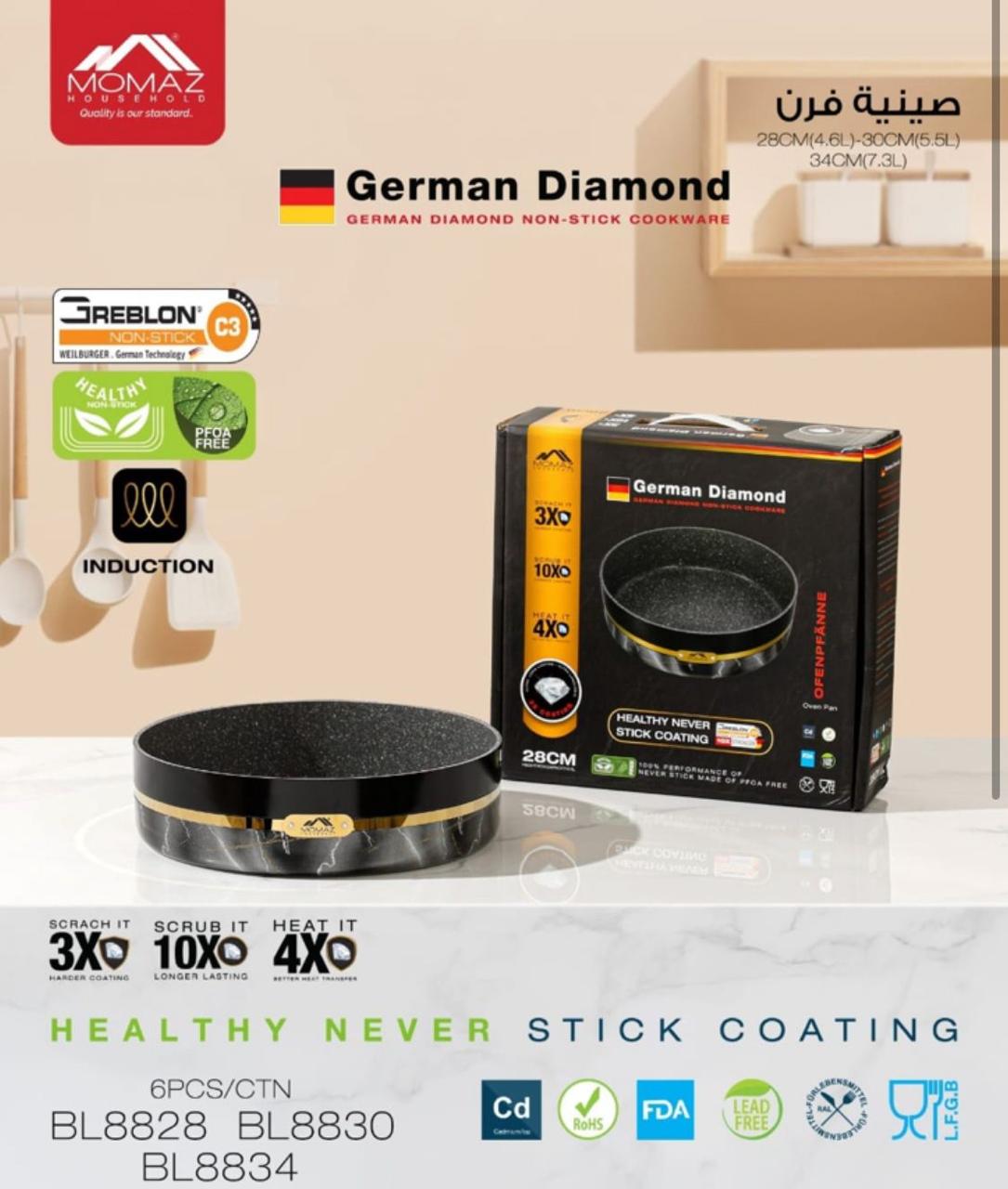 German GREBLON Non-Stick Oven Trays – Induction Ready