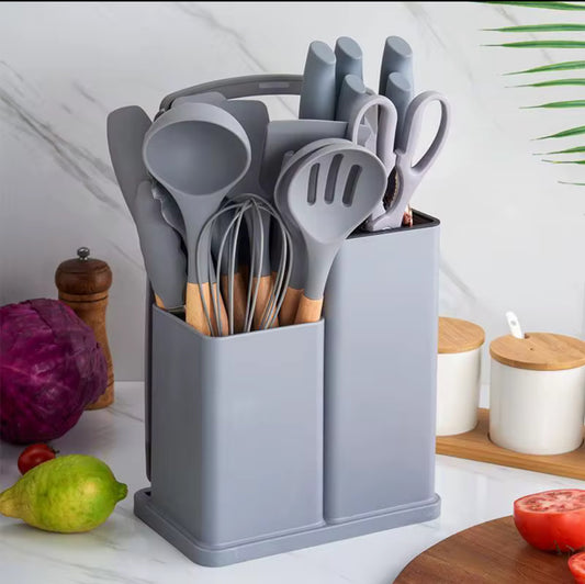 Complete Your Kitchen in Style with This Elegant 19-Piece Set
