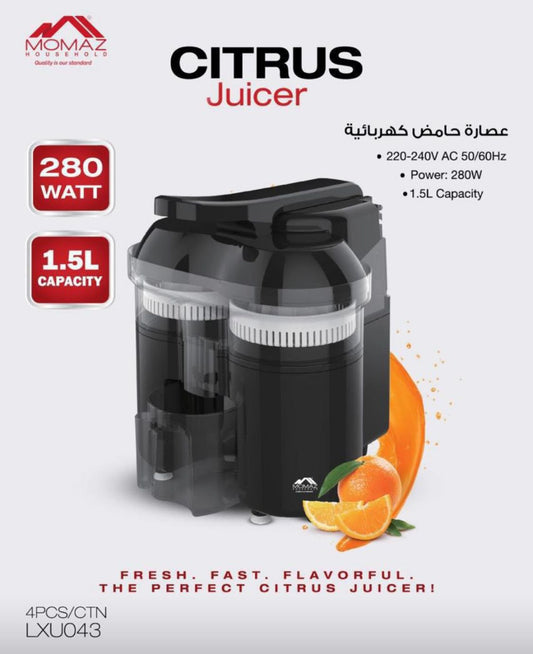 MOMAZ Double Electric Citrus Juicer – 280W 1.5L
