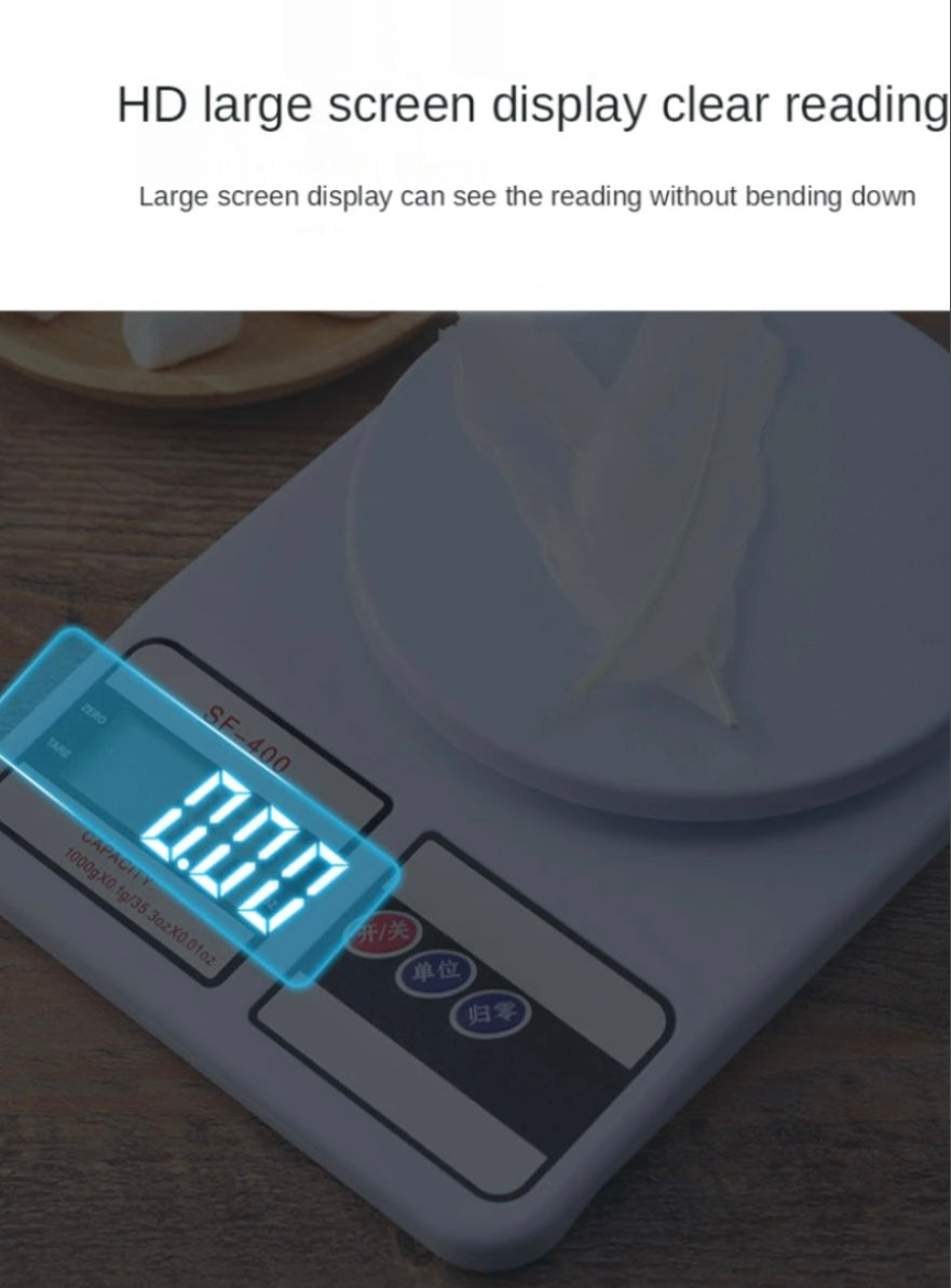 10Kg/1g Electronic Kitchen Scale with Digital LCD Display