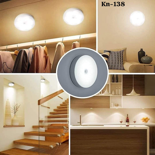 USB Rechargeable Motion Sensor Night Light – Stick-On LED Lamp