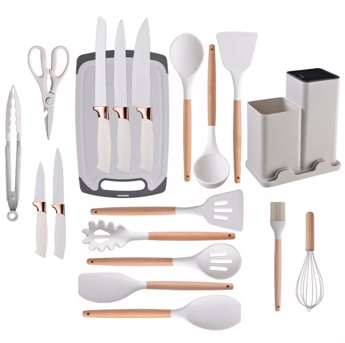 Complete Your Kitchen in Style with This Elegant 19-Piece Set