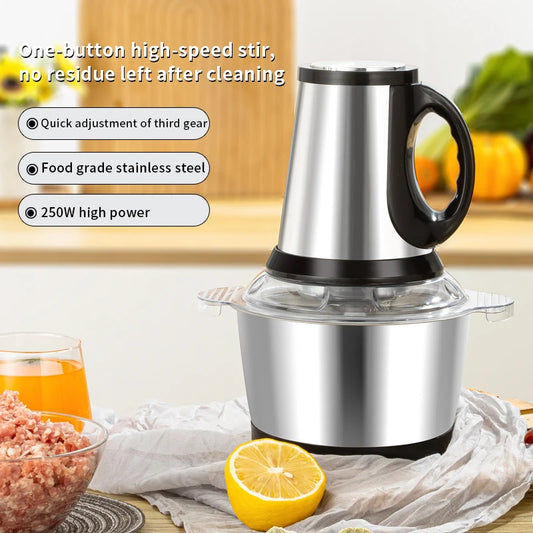 3L Electric Food Processor – 350W Stainless Steel Multi-Function Chopper