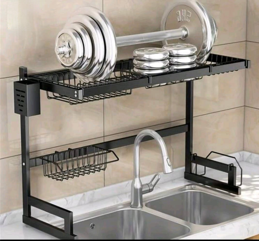 Heavy-Duty Metal Sink Stand with Multi-Use Features