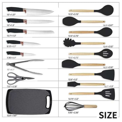 Complete Your Kitchen in Style with This Elegant 19-Piece Set