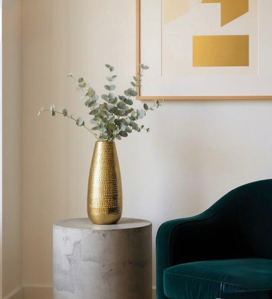 Luxurious Gold Ceramic Vase Collection