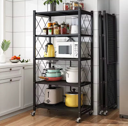 Foldable 5-Tier Storage Organizer Shelf