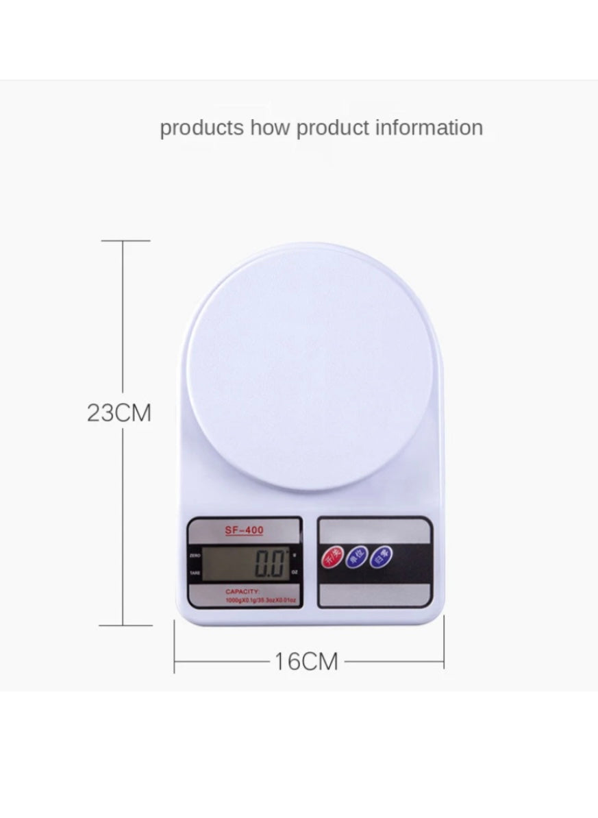 10Kg/1g Electronic Kitchen Scale with Digital LCD Display