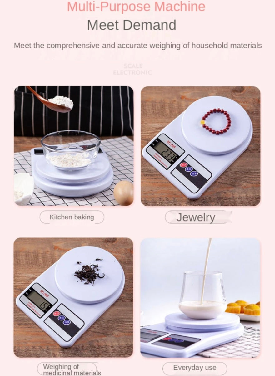 10Kg/1g Electronic Kitchen Scale with Digital LCD Display