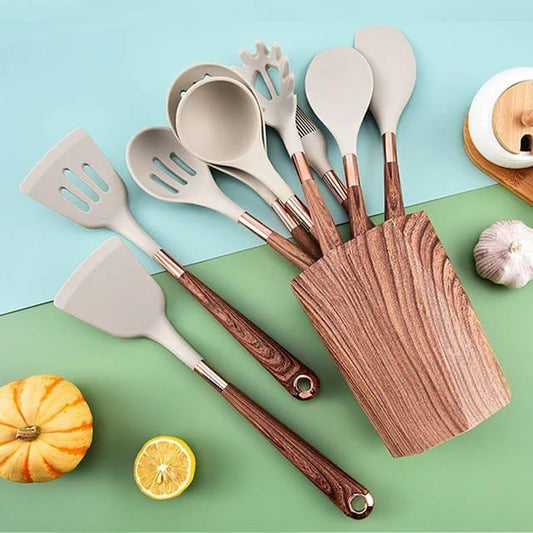 11-Piece Silicone Serving Spoon Set