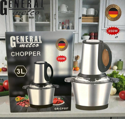 3L Electric Food Processor – 350W Stainless Steel Multi-Function Chopper