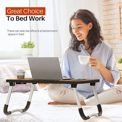 Foldable Laptop Table with Cup Holder