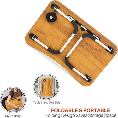 Foldable Laptop Table with Cup Holder