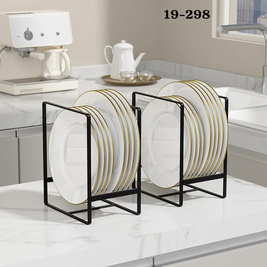 Heavy-Duty Metal Dish Organizer – Vertical Plate Rack