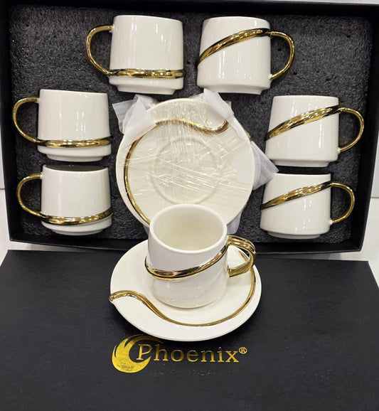 Phoenix Cups Collection – Coffee, Tea & Finjan Sets (Dozen)